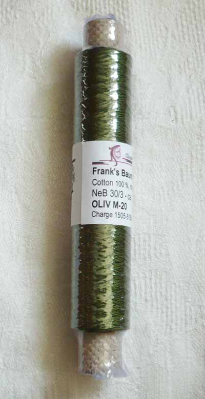 Franks Cotton - Thread 30/3 Oliv 20